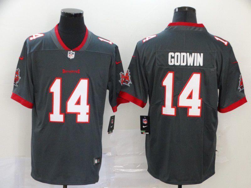 Men Tampa Bay Buccaneers 14 Godwin Grey New Nike Limited Vapor Untouchable NFL Jerseys